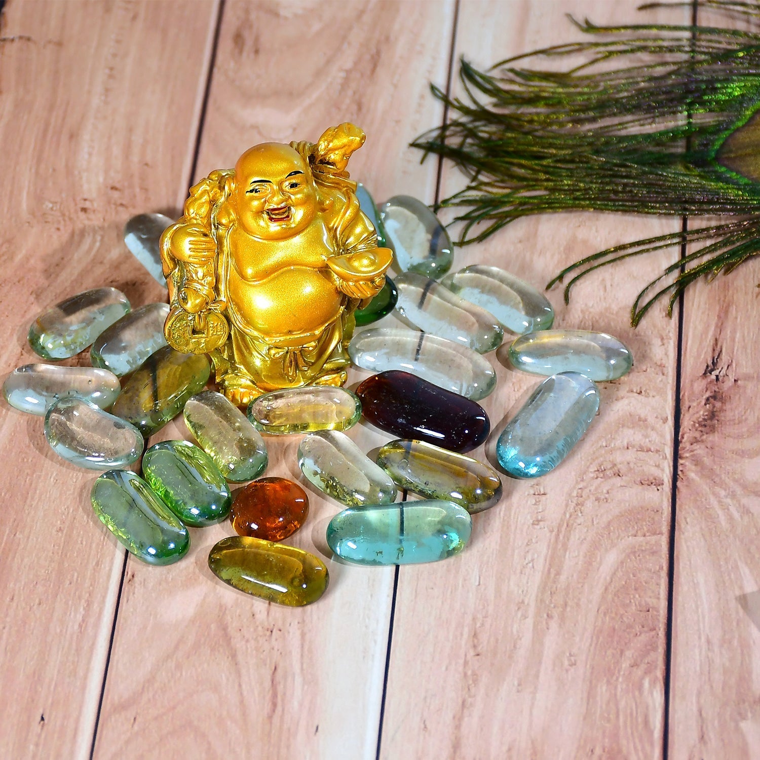 Glass stones for aquarium decoration Glass stones for aquarium decoration